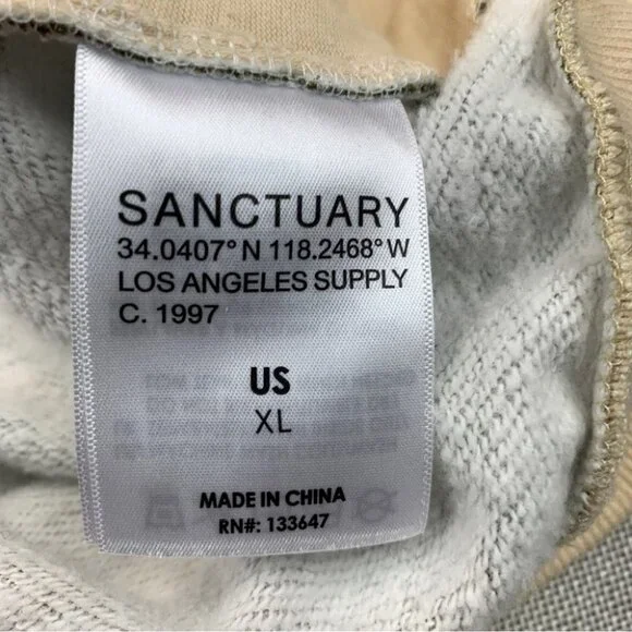 Sanctuary Men's Camo Pullover Hoodie Size XL
